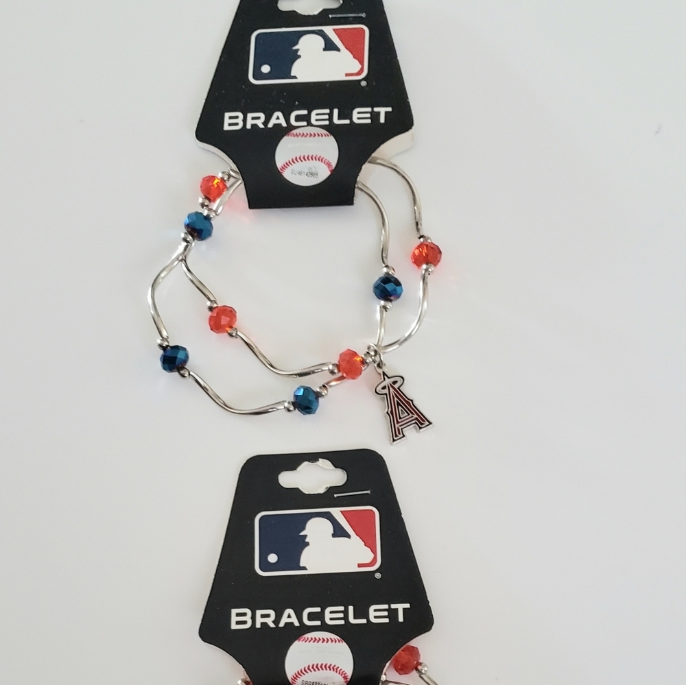 🆕️ MLB Los Angeles Baseball Silver Bracelet